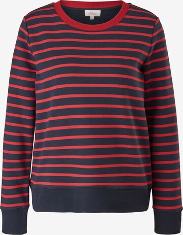 s.Oliver Sweatshirt in Blauw: voorkant