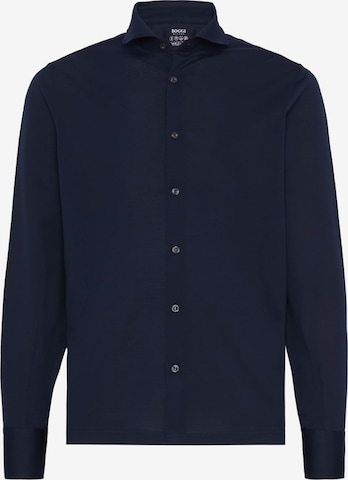 Chemise 'Filo Di Scozia' Boggi Milano en bleu : devant