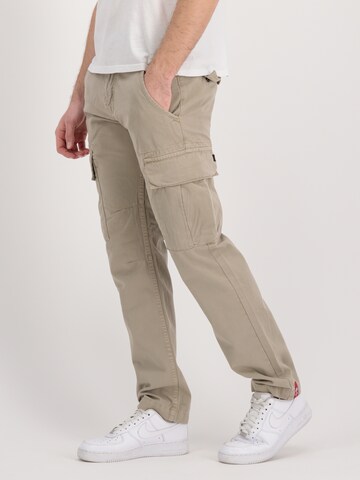 Regular Pantalon cargo 'Agent' ALPHA INDUSTRIES en beige