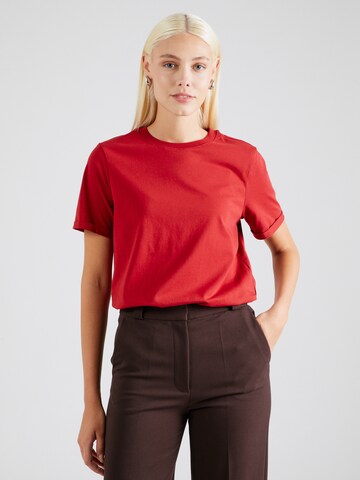 PIECES Shirt 'RIA' in Rood: voorkant