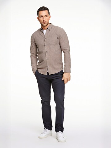 Coupe regular Chemise Lindbergh en marron