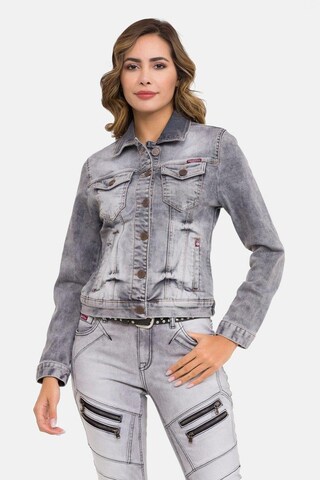 CIPO & BAXX Between-season jacket in Grey: front