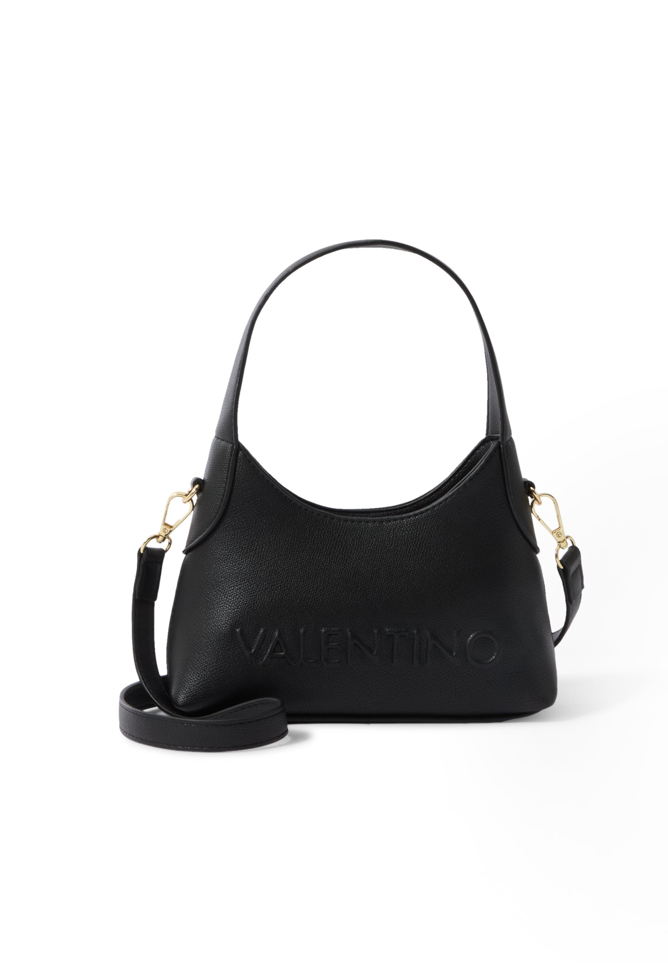 Borsa a spalla 'BIANKA' di VALENTINO in nero: frontale