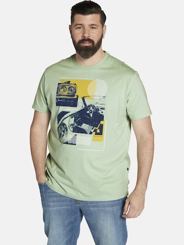 Charles Colby Shirt 'Earl Benjamin' in Groen: voorkant