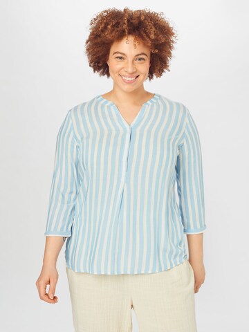 Tom Tailor Women + Bluse in Blau: predná strana