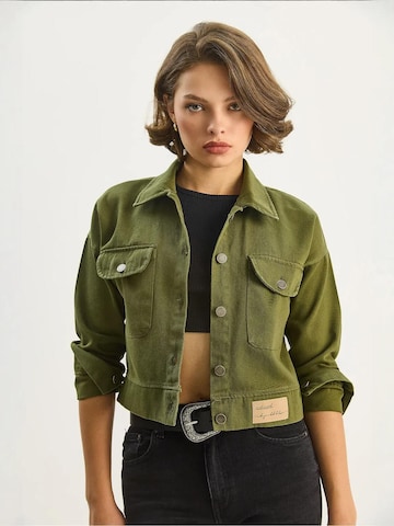 Bianco Lucci - Casaco meia-estação em verde: frente