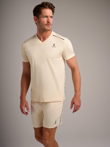 nordicdots Performance shirt 'Performance V-Tee' in Yellow: front