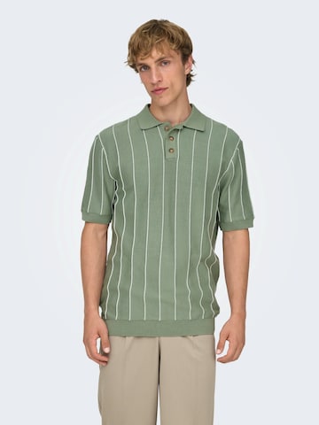 Pull-over 'ONSSAIM' Only & Sons en vert : devant