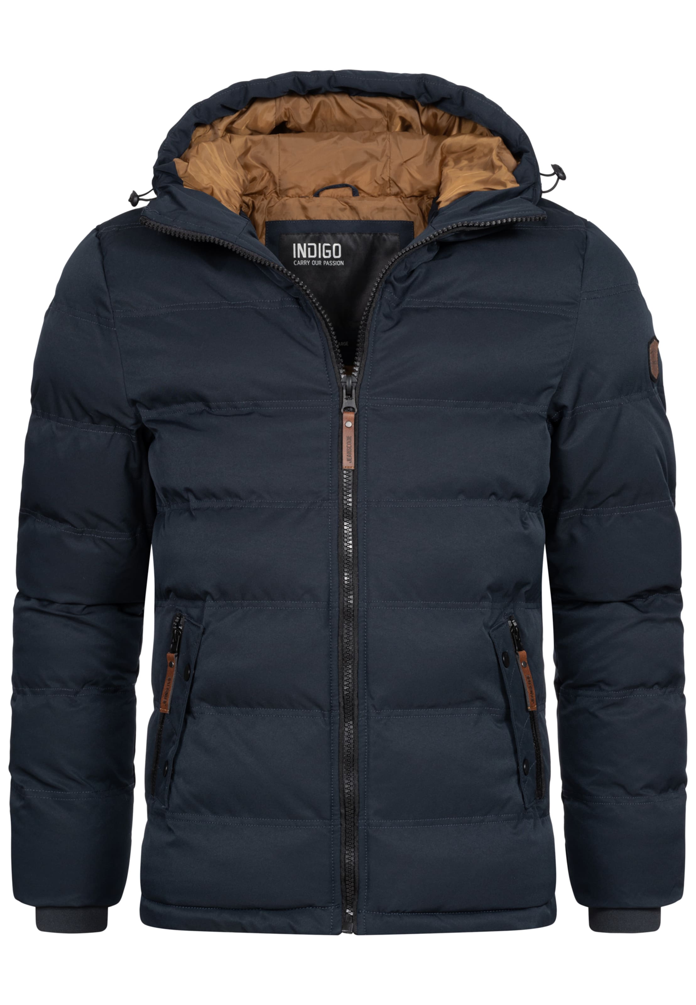 INDICODE JEANS Winterjacke in Schwarz: Vorderseite