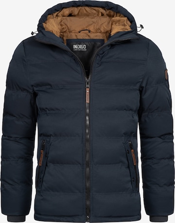 INDICODE JEANS Winter jacket in Black: front