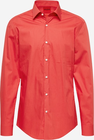 HUGO Red - Slim Fit Camisa 'Jenno' em vermelho: frente