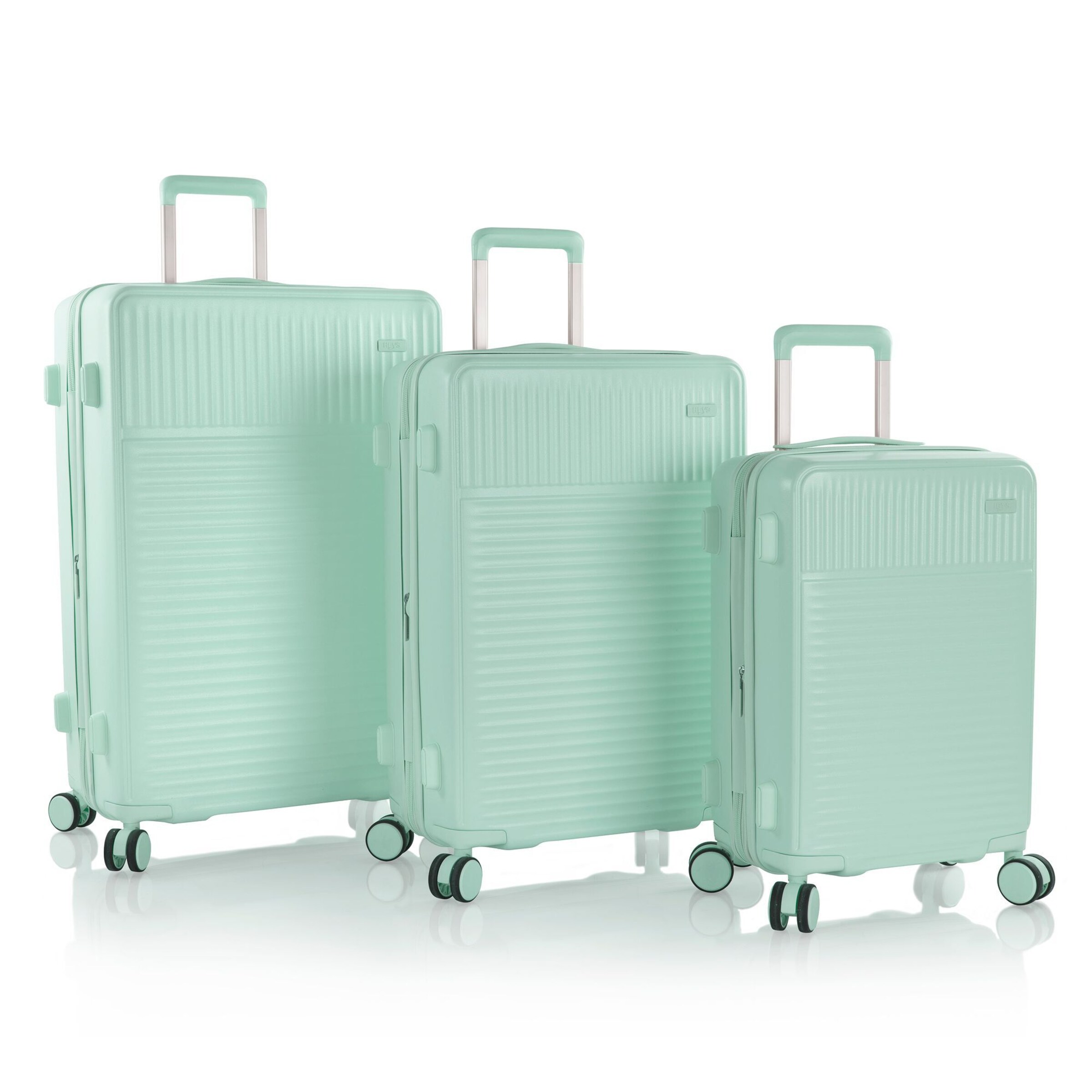 Heys Suitcase Set 'Pastel' in Green: front