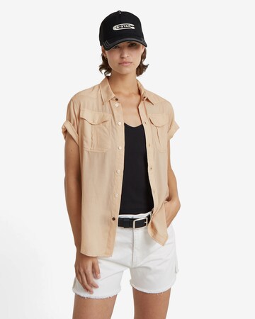 Chemisier G-Star RAW en beige : devant