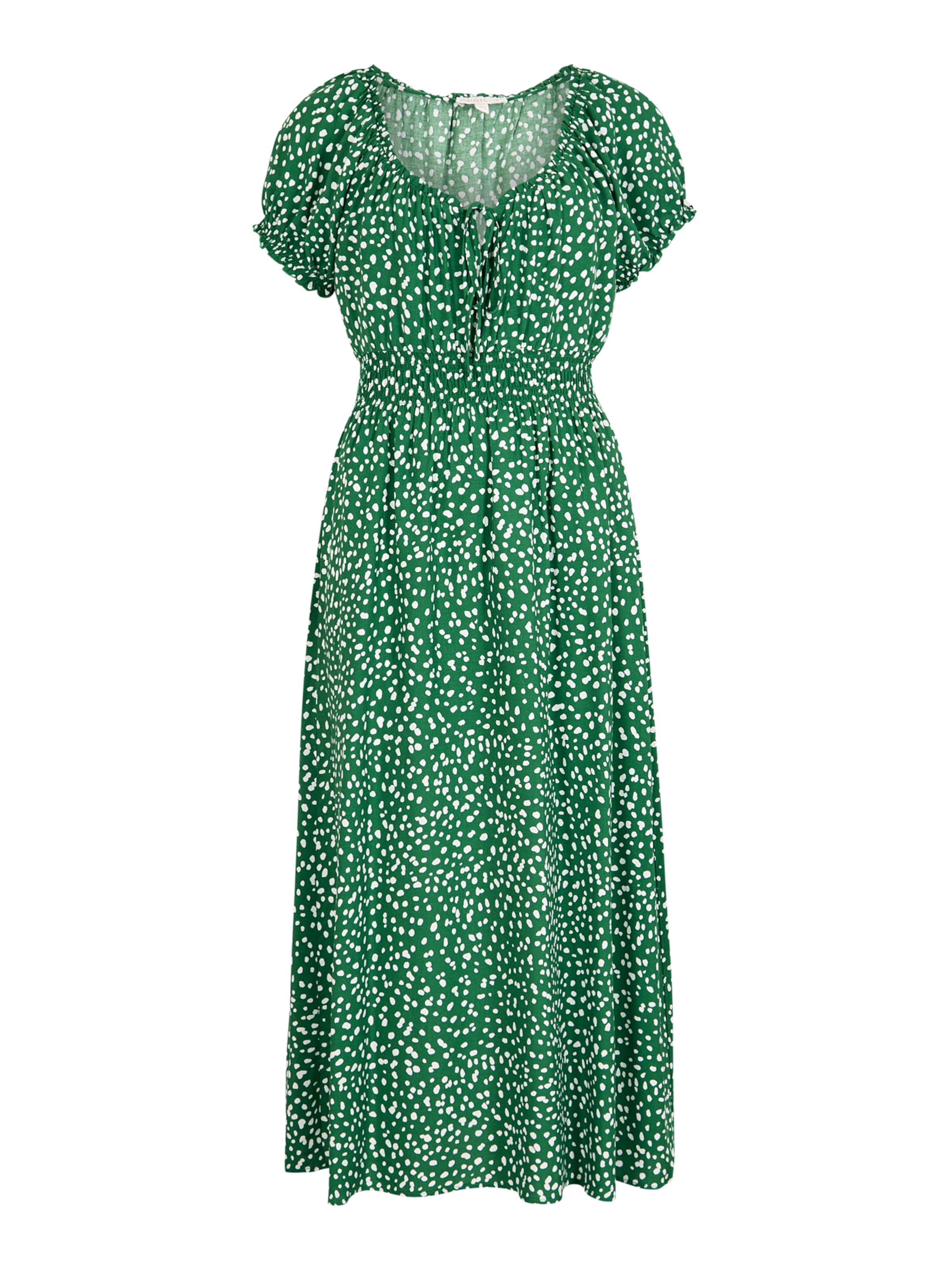 Apricot Dress in Green: front