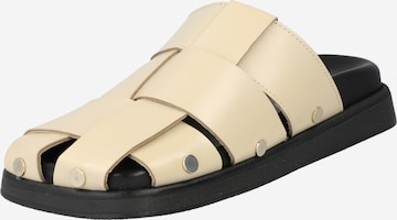 Alohas Mules 'Stuart' in Beige: front