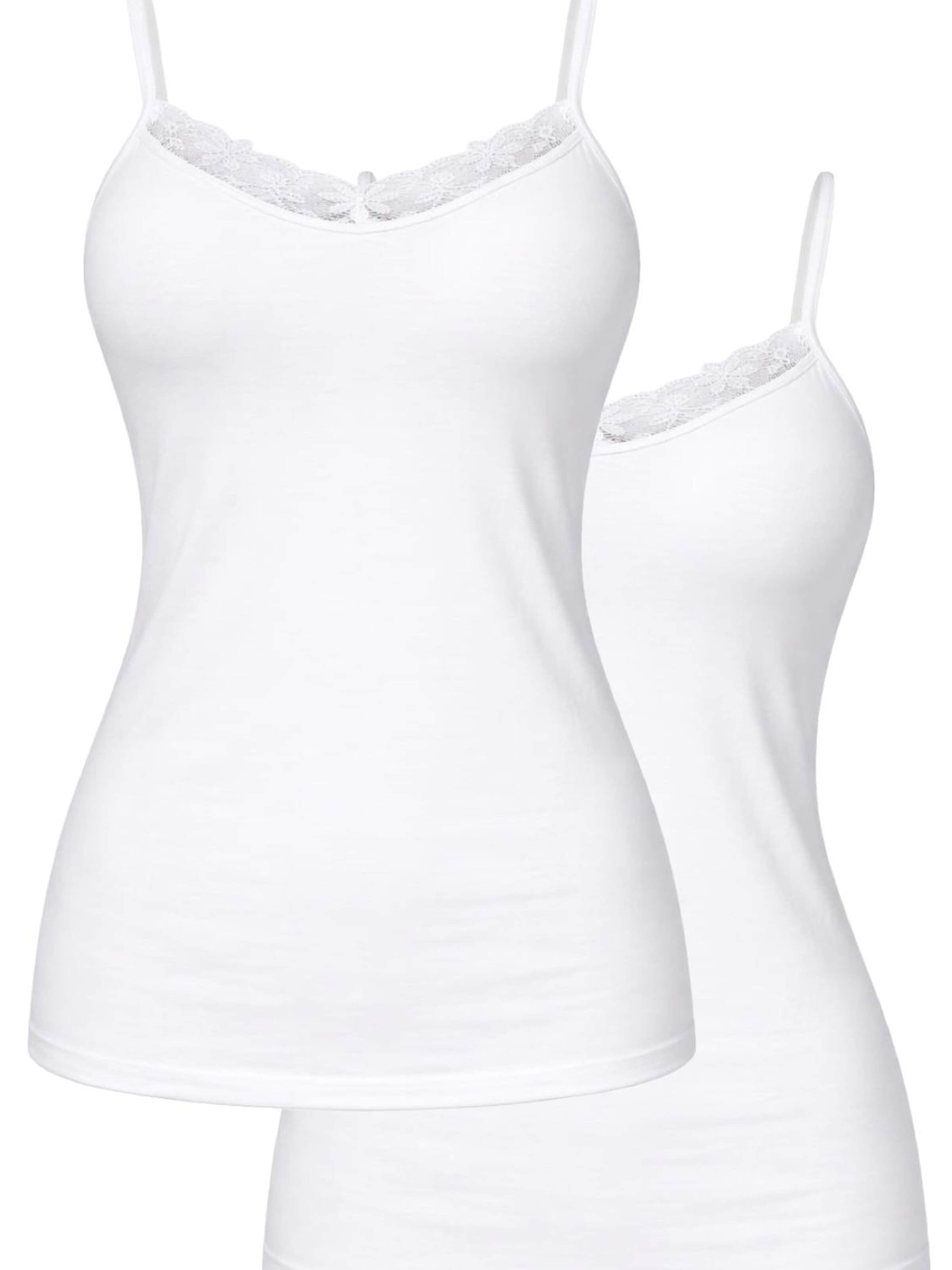 Cocain Underwear Undershirt 'dünne Träger' in White: front