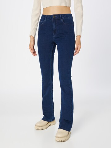 PIECES Flared Jeans 'Peggy' in Blauw: voorkant