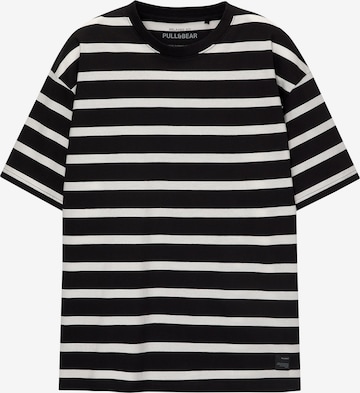 T-Shirt Pull&Bear en noir : devant