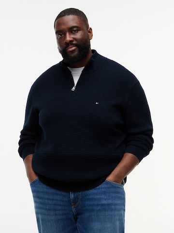 Tommy Hilfiger Big & Tall Trui in Blauw: voorkant