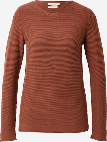 TOM TAILOR Sweater in Brown: front