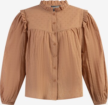 DreiMaster Vintage - Blusa 'Abrel' em castanho: frente