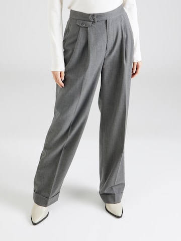 Wide leg Pantaloni con pieghe 'TUMELO' di Lauren Ralph Lauren in grigio: frontale