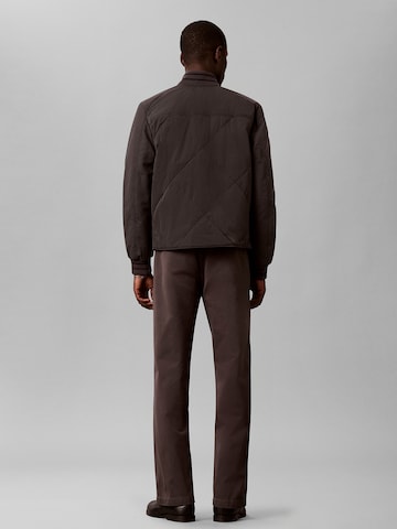 Regular Pantalon chino Calvin Klein Jeans en marron