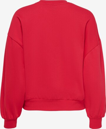 ONLY Sweatshirt 'VALENTINE' in Red