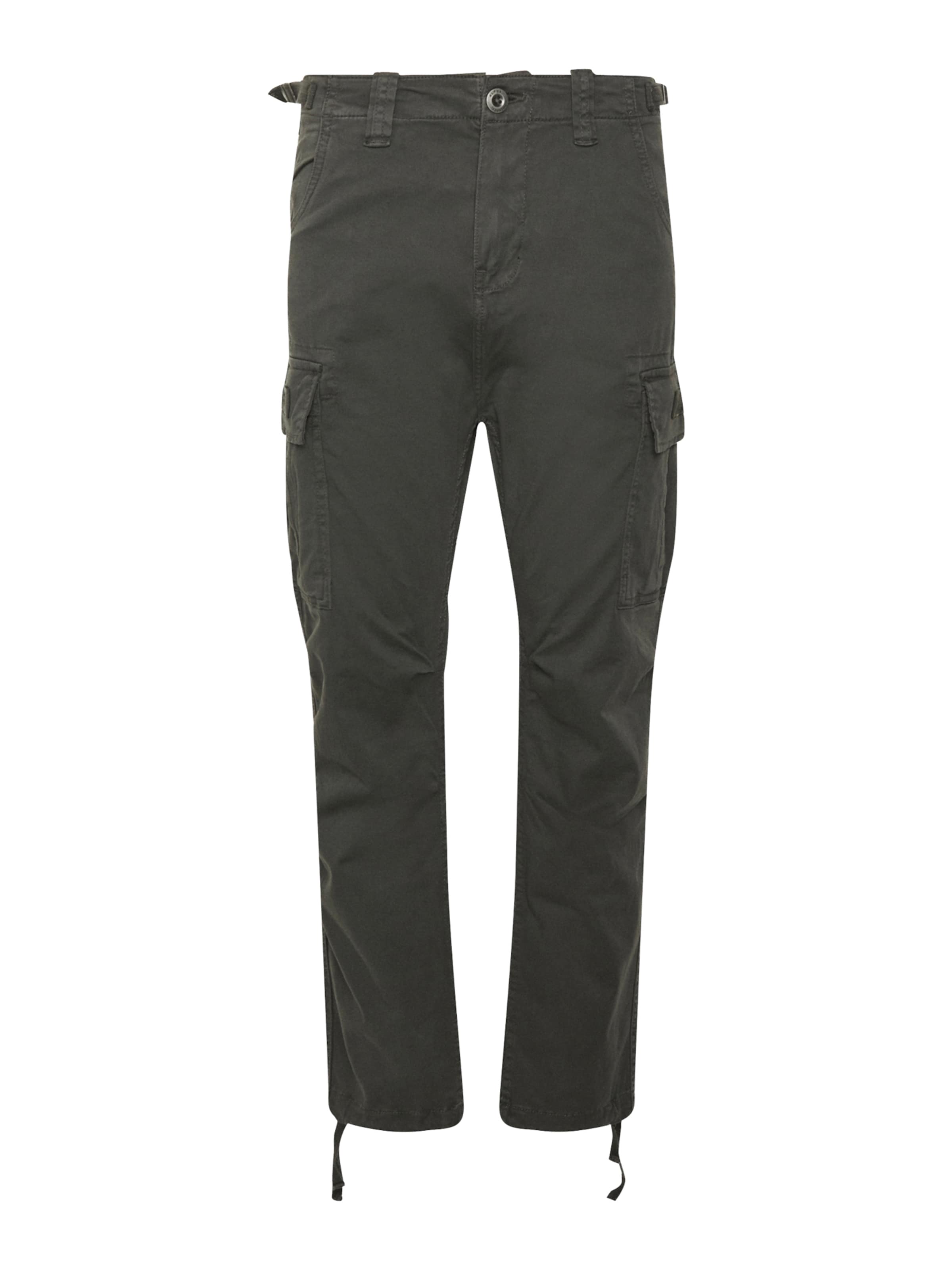 ALPHA INDUSTRIES Regular Cargobroek 'Squad' in Grijs: voorkant