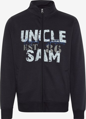 UNCLE SAM Sweatjacke in Schwarz: predná strana