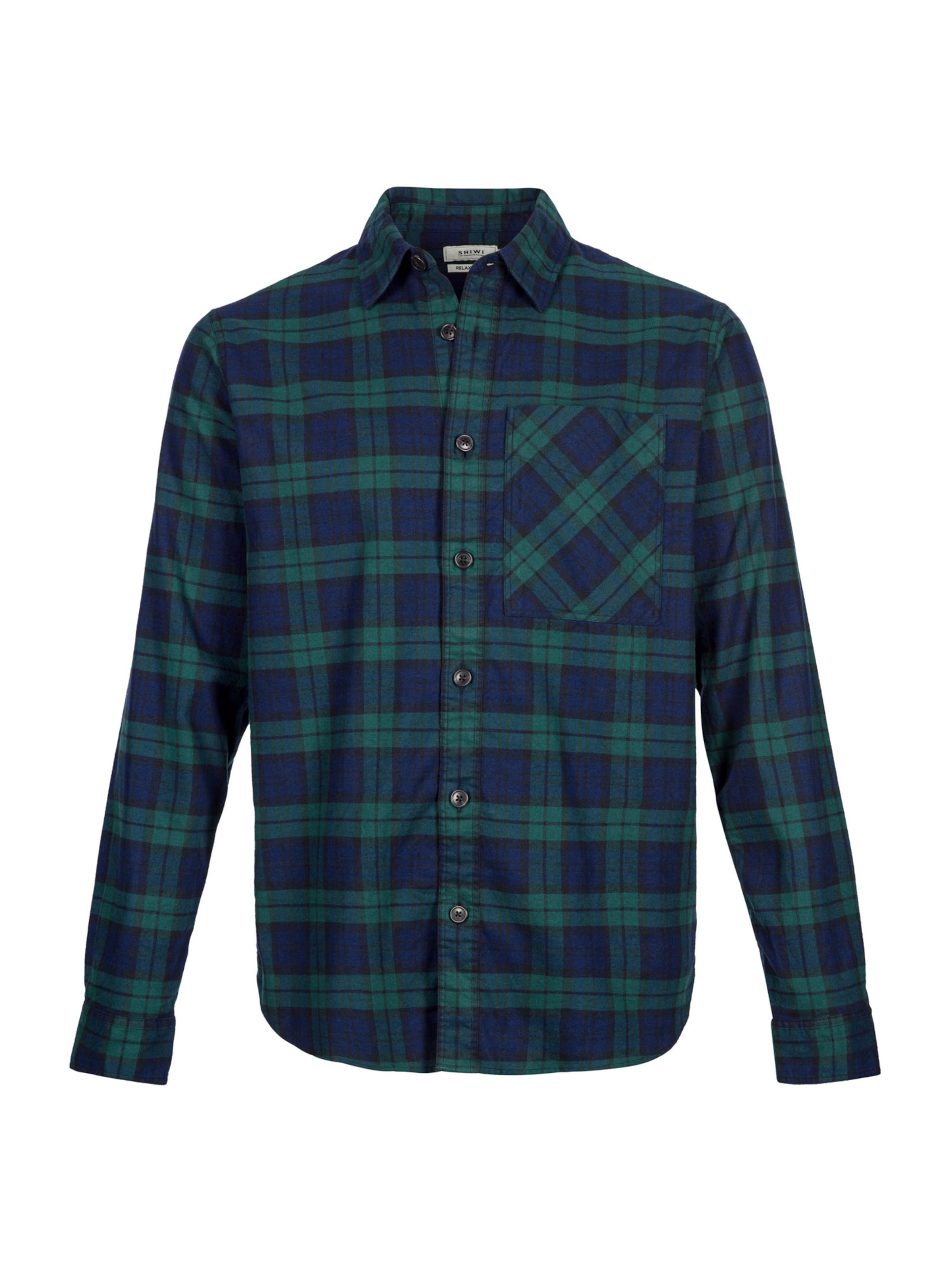 Shiwi Средняя посадка Рубашка 'Luke' в Синий: спереди