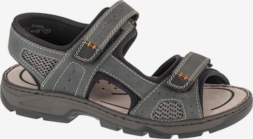 Sandales de randonnée Rieker en gris : devant