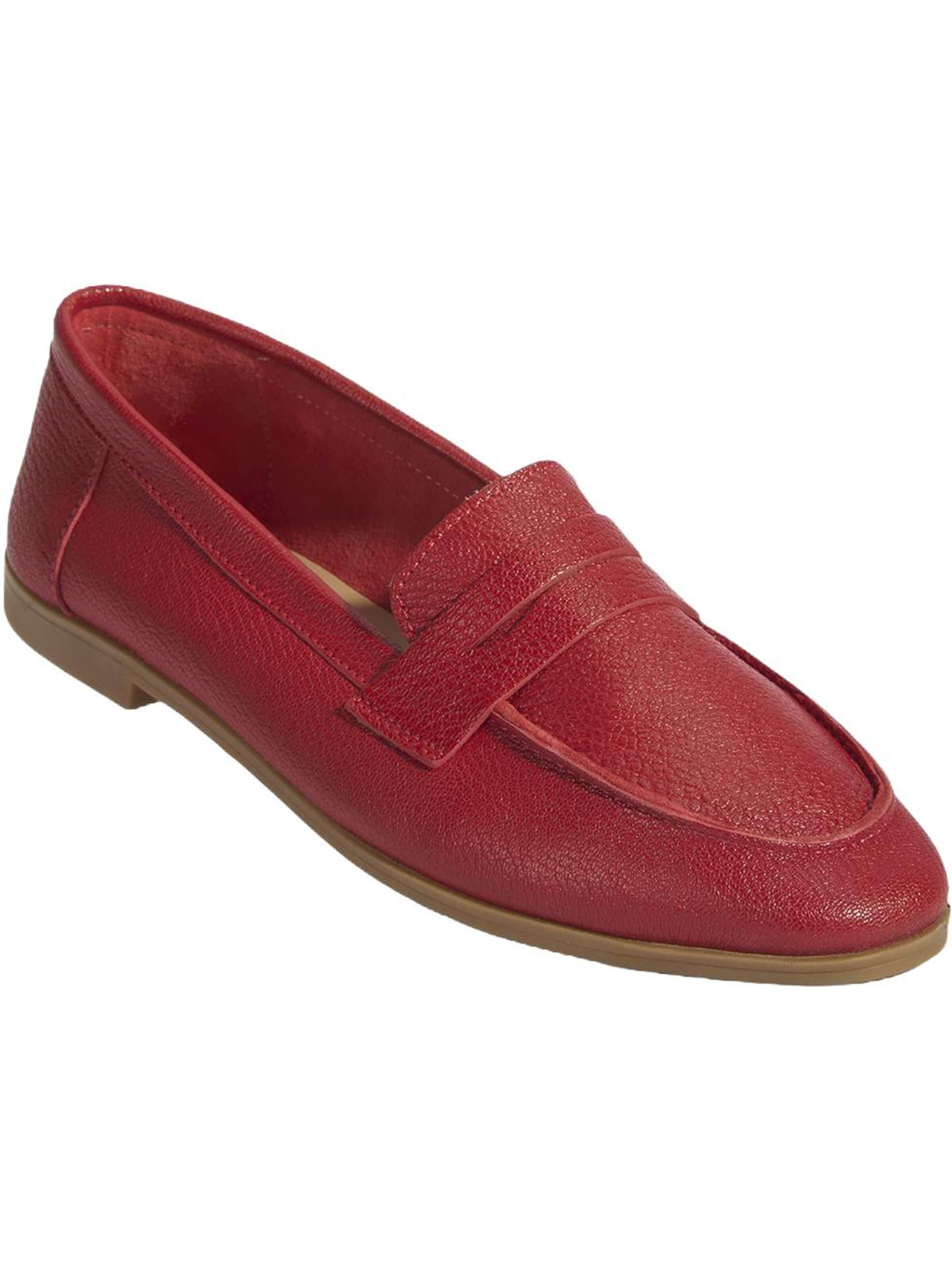 Desa Moccasin 'Slip-Ons' in Red