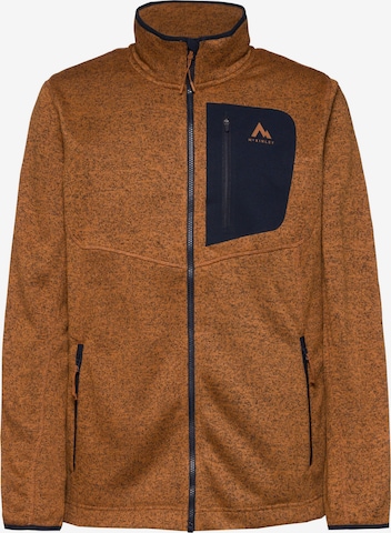 MCKINLEY Athletic Fleece Jacket 'Skeena III' in Brown: front