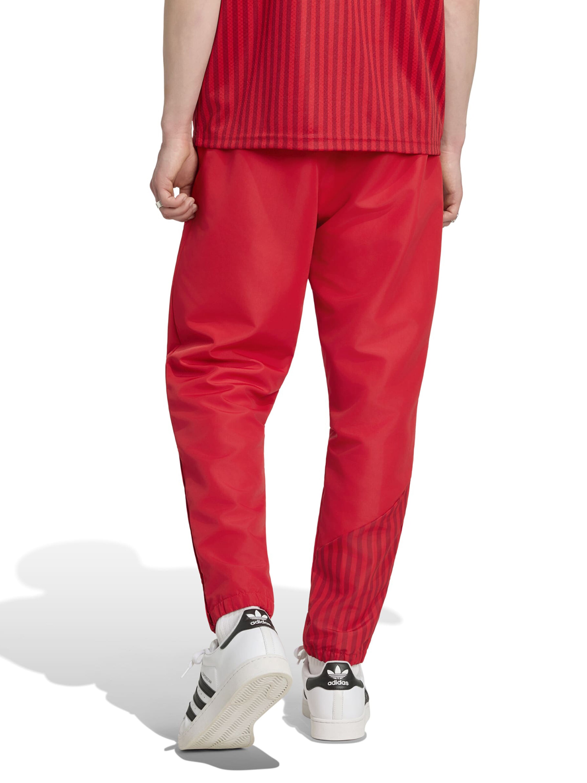 Tapered Pantaloni sportivi 'FCB ST' di ADIDAS PERFORMANCE in rosso
