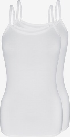 Maillot de corps 'LOVELY SKIN' sassa en blanc : devant