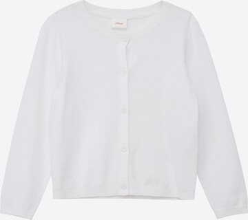 Cardigan s.Oliver en blanc : devant