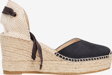 Sandales 'Alpargata Cuña 8 cm' Alhamas en bleu : devant