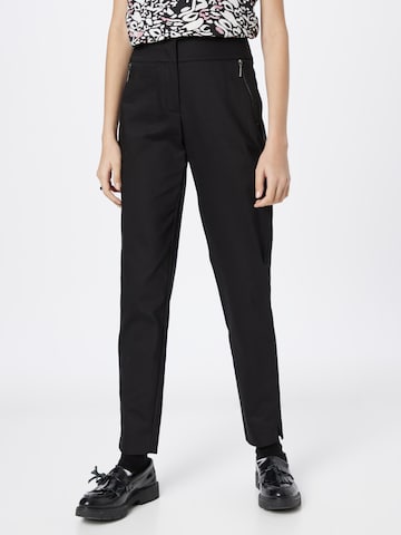 COMMA Slim fit Pants in Black: front