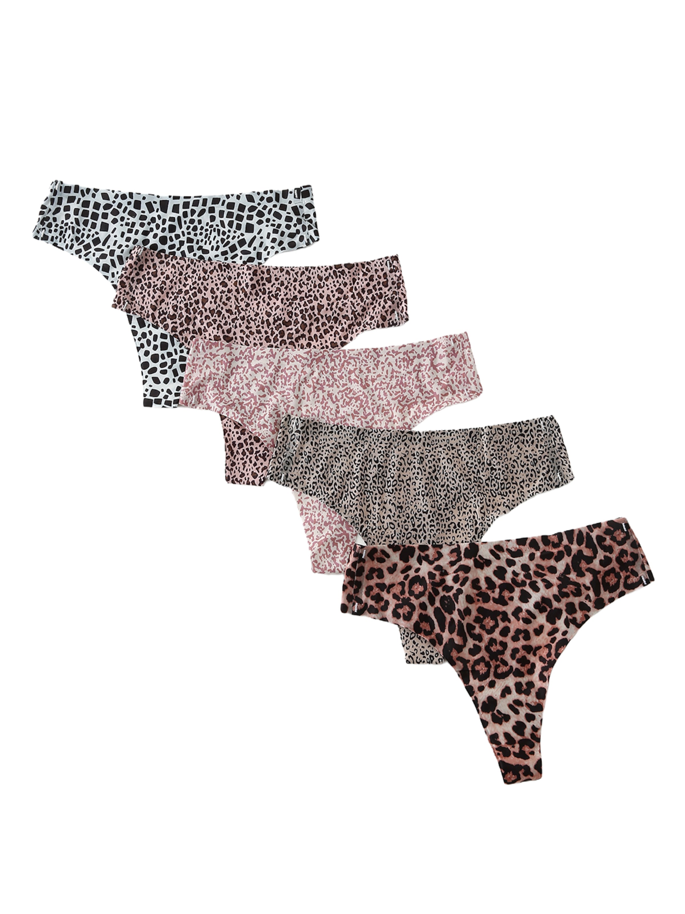 Emilie collection Thong 'Multipack 5' in Mixed colors: front