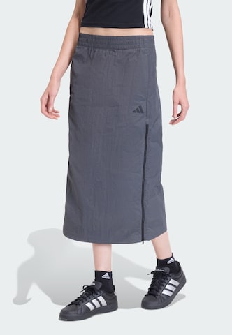Jupe 'City Tech Woven Zip' ADIDAS SPORTSWEAR en gris : devant