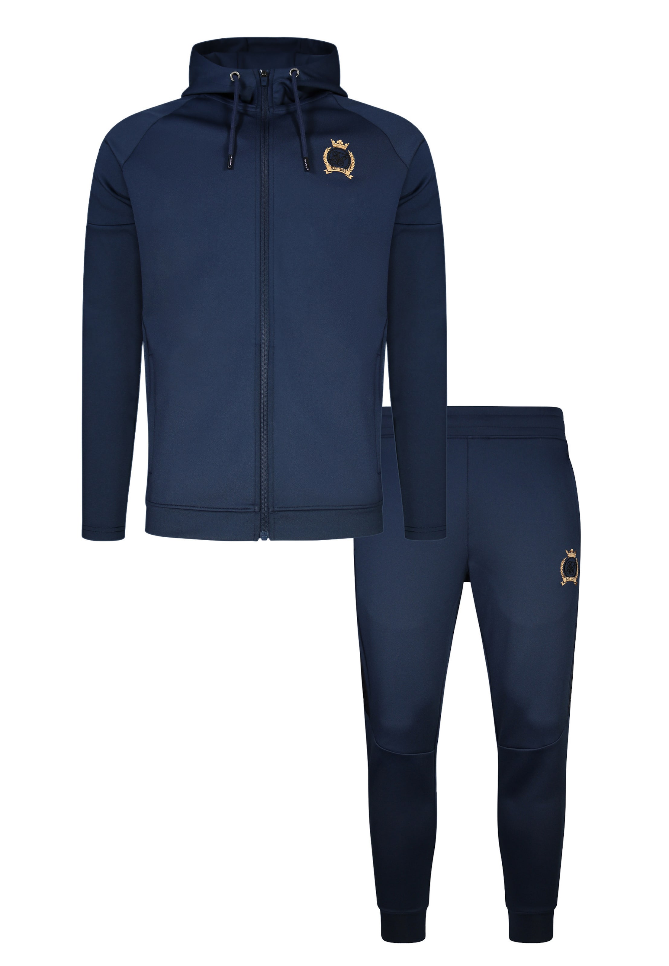 SikSilk Strój do biegania w kolorze niebieski: przód