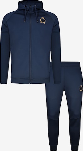 SikSilk Strój do biegania w kolorze niebieski: przód