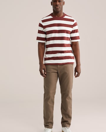 WE Fashion Regular Hose in Braun