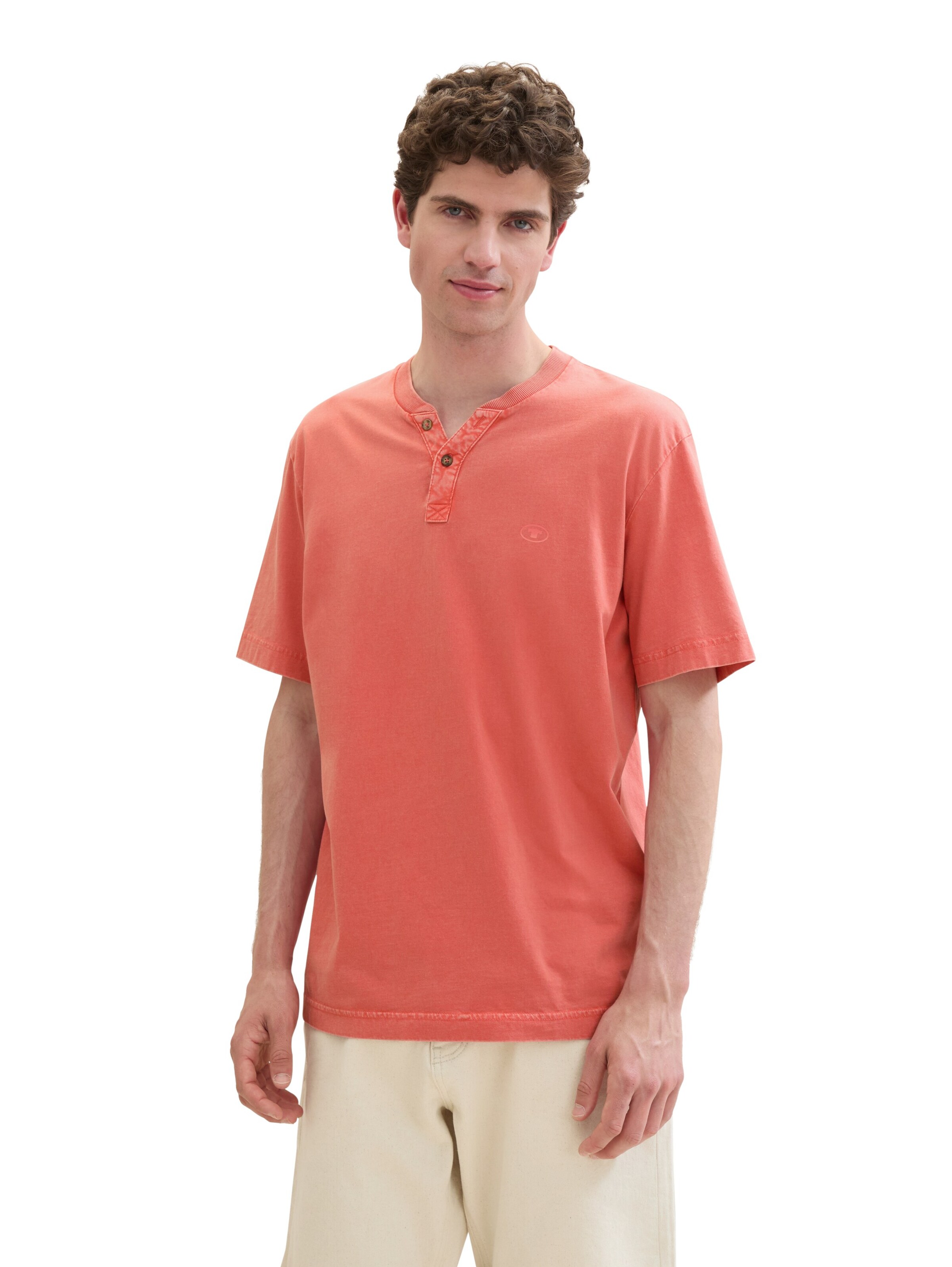 T-Shirt TOM TAILOR en orange : devant