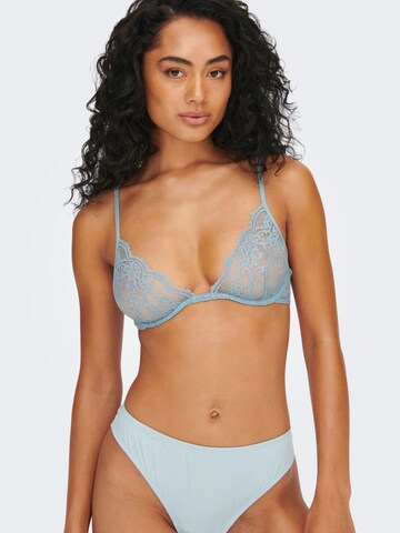 ONLY Triangel BH 'Willow' in Blauw: voorkant