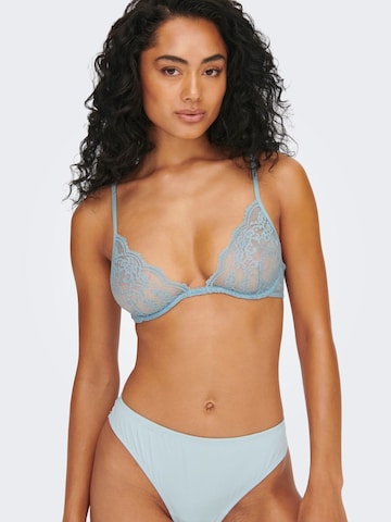 ONLY Triangle Bra 'Willow' in Blue: front