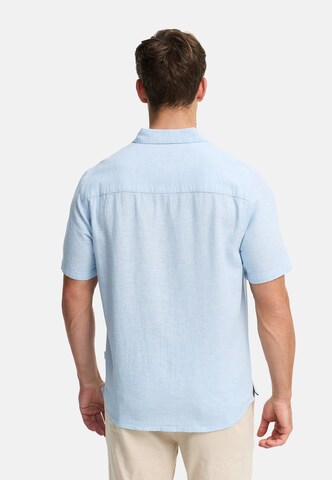 INDICODE JEANS Regular Fit Hemd 'Lino' in Blau