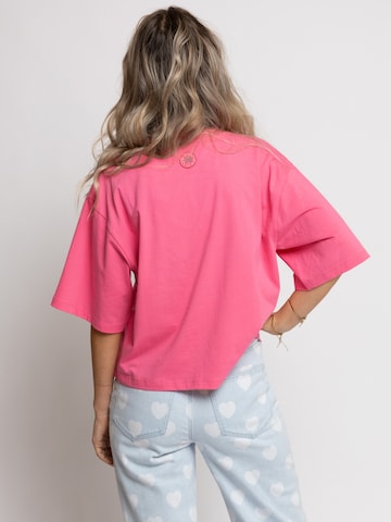 T-shirt Looxs Revolution en rose : devant