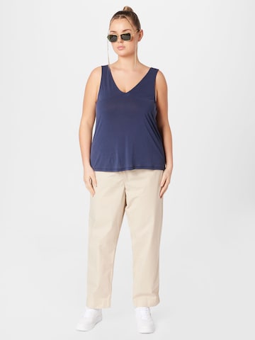 Vero Moda Curve - Top 'INKA BIA' em azul